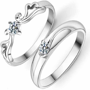 Flipkart Jewellery Hub STYLIST COUPLE RING SET Alloy Cubic