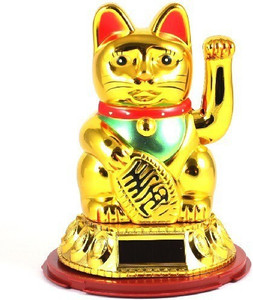 Feng shui cat discount with moving hand