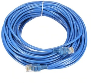 Sadow 15 meter Cat5e Ethernet Cable, Network Cable Internet Cable RJ45 LAN Wire High Speed RJ45 cat5e Patch Computer Cable Cord High Speed Gigabit Category 5E 15 m LAN Cable(Compatible with Laptop, Computer, Blue)