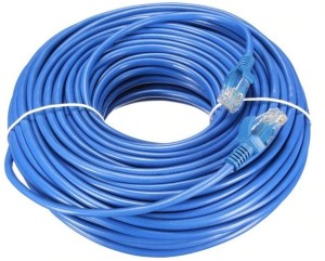 Sadow 30 meter Cat5e Ethernet Cable, Network Cable Internet Cable RJ45 LAN Wire High Speed RJ45 cat5e Patch Computer Cable Cord High Speed Gigabit Category 5E 30 m LAN Cable(Compatible with Laptop, Computer, Blue)