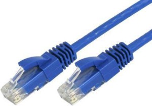 BLUE SQUARE Lan Cable 3M CAT6 3 m LAN Cable(Compatible with Computer, Gaming Console, TV, Blue)