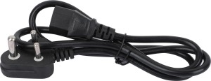 Terabyte POWER CORD 1.5 MTR - DESKTOP 1.5 m Power Cord(Compatible with Laptop, Gaming Device, Computer, Black, One Cable)