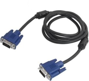 JLG TV-out Cable vga male to male cable 1.5 m VGA Cable(Compatible with Desktop, Laptop, Multicolor, One Cable)