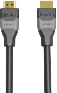 Black-I BI-HD150 1.5 m HDMI Cable(Compatible with Computer, Laptop, Set-top Box, TV, LED, CCTV Camera, Grey, One Cable)
