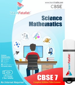 LearnFatafat Class 7 Science Maths Video Course(Pendrive)