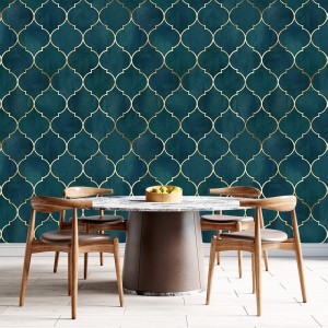 NuWallpaper Teal Darcy Peel and Stick Wallpaper NUS4038  The Home Depot