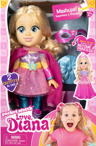 Love Diana 13 inch Doll Mashup Princess for Girls 3 Above yrs 13 inch Doll Mashup Princess for Girls 3 Above yrs Buy Multi toys in India. shop for Love Diana products in India. Flipkart