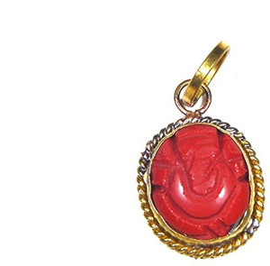 Red coral hotsell ganesha pendant