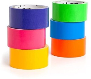 Colored Duct Tape 6 Color Multi Pack Variety Craft Set for Kids