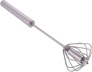 Semi-automatic Whisk, Stainless Steel Egg Beater, Hand Push Rotary Whisks  Mixer Stirrer for Making Cream, Whisking, Beating and Stirring…