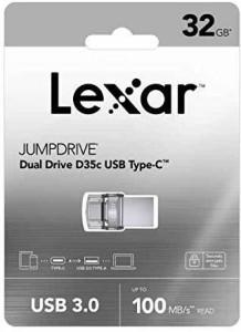 Lexar D35C 32 GB OTG Drive(Silver, Type A to Type C)