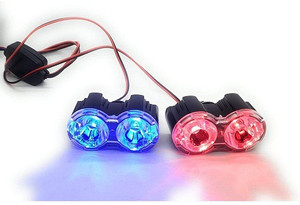 graceride Double RED BLUE LED Flash Strobe Emergency Warning Light for Bikes Motorcycle Scooty Set of 2 Back Up Lamp Motorbike Van Motorbike Truck LED 12 V 5 W Price in India Buy graceride Double RED ...