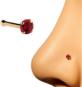 Red stone nose best sale pin
