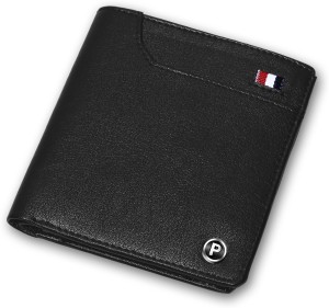 PIRASO Men Evening/Party, Travel, Ethnic, Casual, Trendy, Formal Black Genuine Leather Wallet
