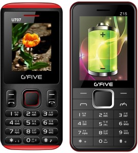 Gfive U707 & Z15 Combo of Two(Black Red : Black Red)