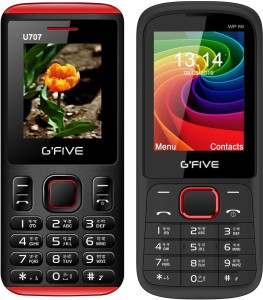 Gfive U707 & WP89 Combo of Two(Black Red : Black Red)