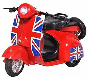 Smartcraft Vintage Scooter Pull Back Toy Scooter for Kids. with