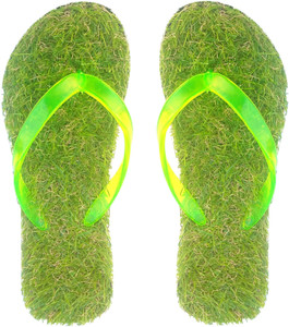 ADJ Men Soft Grass Rubber Healthy Slippers For Women And Girls