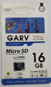 GARV premimum 16 GB MicroSD Card Class 10 70 MB/s  Memory Card