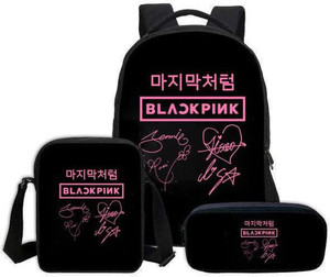 Pinklips Shopping BlackPink KPOP Theme Fan Art Laptop Bag Casual