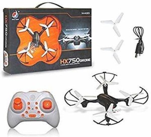 Kids Adventure HX750 Drone 2.6 Ghz 6 Channel Remote Control Quadcopter Stable Remote-Control Quadcopter with Two Extra Blades Drone