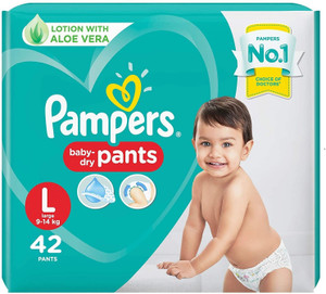 Pampers All round Protection Pants Large size baby diapers L 42