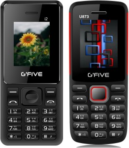 Gfive i2 & U873 Combo of Two(Black : Black Red)