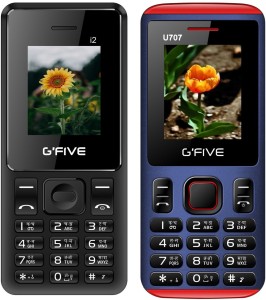 Gfive i2 & U707 Combo of Two(Black : Blue Red)