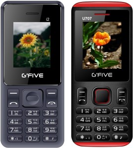 Gfive i2 & U707 Combo of Two(Dark Blue : Black Red)