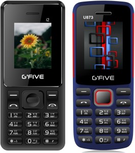 Gfive i2 & U873 Combo of Two(Black : Blue Red)