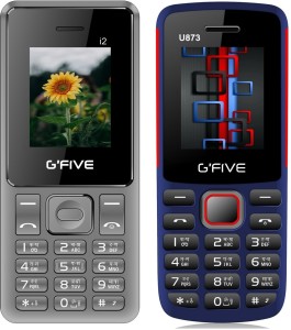 Gfive i2 & U873 Combo of Two(Grey : Blue Red)