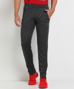 WOODLAND Solid Men Black Track Pants Buy WOODLAND Solid Men
