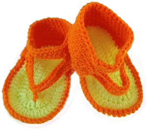 Orange 2025 babies slippers