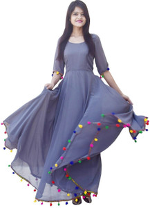 Long frock suit sales flipkart