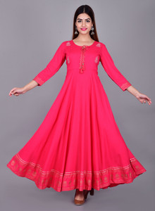 Inner Beauty Women Embroidered Anarkali Kurta Buy Inner Beauty