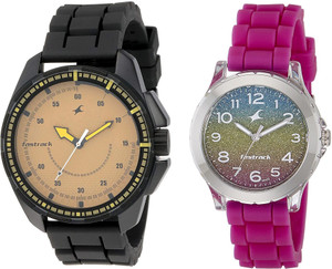 Fastrack Fastrack Party Analog Silver Dial Men Women s Couple