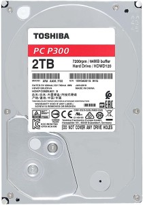 TOSHIBA P300 2 TB Desktop, Servers, Network Attached Storage Internal Hard Disk Drive (HDWD120UZSVA)