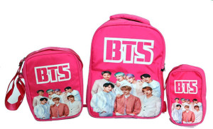 BTS Theme Fan Art Laptop Bag Casual School Backpack