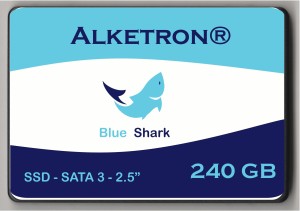 Alketron Blue Shark 240 GB Desktop, Laptop, All in One PC's, Surveillance Systems, Network Attached Storage, Servers Internal Solid State Drive (Blue Shark - SSD (Internal Solid State Drive) 240 GB - SATA 3 - 2.5