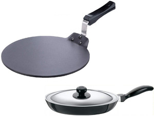 Hawkins FUTURA DOSA TAWA 30CM FRYING PAN 26 CM WITH LID Non Stick Coated Cookware Set Price in India Buy Hawkins FUTURA DOSA TAWA 30CM FRYING PAN 26 CM WITH