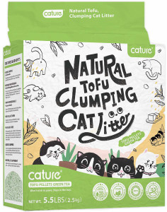 Cature Smart Pellets Natural Wood Clumping Cat Litter Green Tea