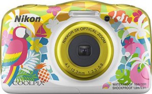 NIKON WATERPROOF COOLPIX W150(13.2 MP, 4.1 to 12.3 mm (angle of view equivalent to that of 30 to 90 mm lens in 35mm [135] format) Optical Zoom, Up to 4x (angle of view equivalent to that of approx. 360 mm lens in 35mm [135] format) Digital Zoom, Yellow)
