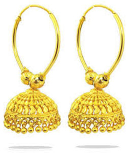 Flipkart Buy RSC Present big gold ring jhumka Brass Jhumki