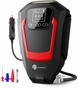 Portable car battery outlet charger tire inflator