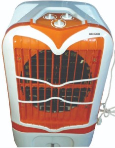 Vento 30 L Room/Personal Air Cooler(White, Orange, Desert Air Cooler with Wood Wool Pads 30 Litre)