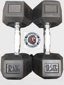capital fitness HEX Dumbbells 12.5kg Pair 12kg x 2 Total 25 Kgs