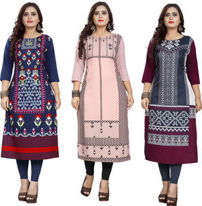 Urban Creation Women Floral Print Straight Kurta Buy Urban