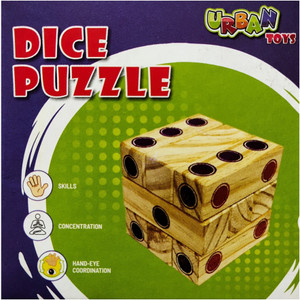 Wooden dice puzzle sales