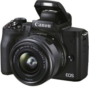 Canon EOS M50 MKII 15-45MM LENS NO MEMORY CARD NO BAG Mirrorless Camera EOS M50 MKII 15-45MM LENS NO MEMORY CARD NO BAG(Black)