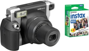 FUJIFILM Instax Wide 300 Bundle Pack (Black) with 20 Film shot Instant Camera(Black)